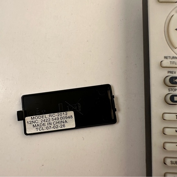 Genuine Philips DVD Remote Control RC-2010 RC-2012 RC-2020 2422 5490 0908 - Picture 6 of 6